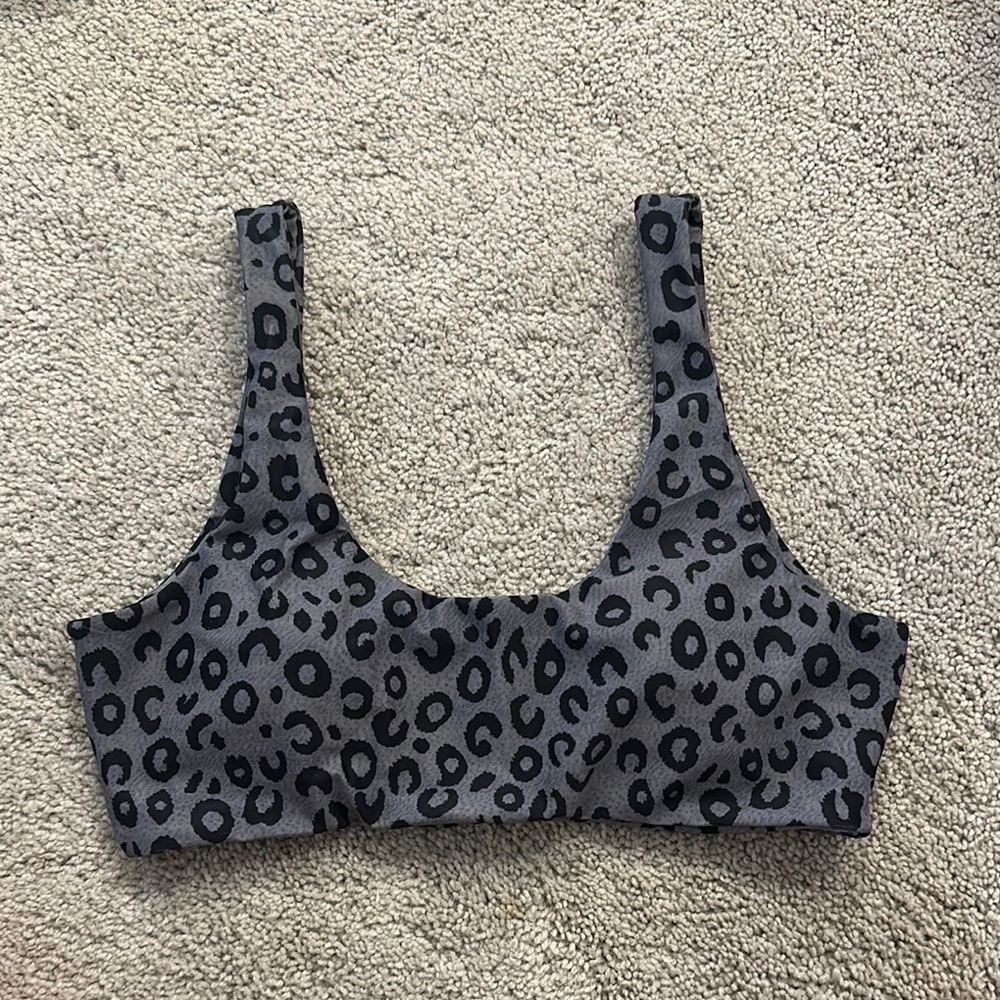 Leopard print bikini top